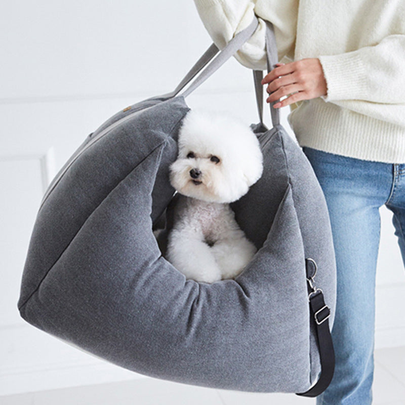Waterproof Pet Car Seat Carrier Travel Safety Basket Bed