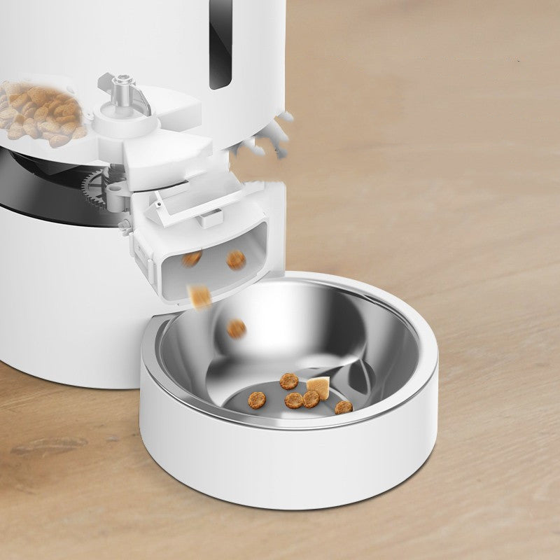 Capsule Automatic Feeding Double Bowl Pet Feeder System