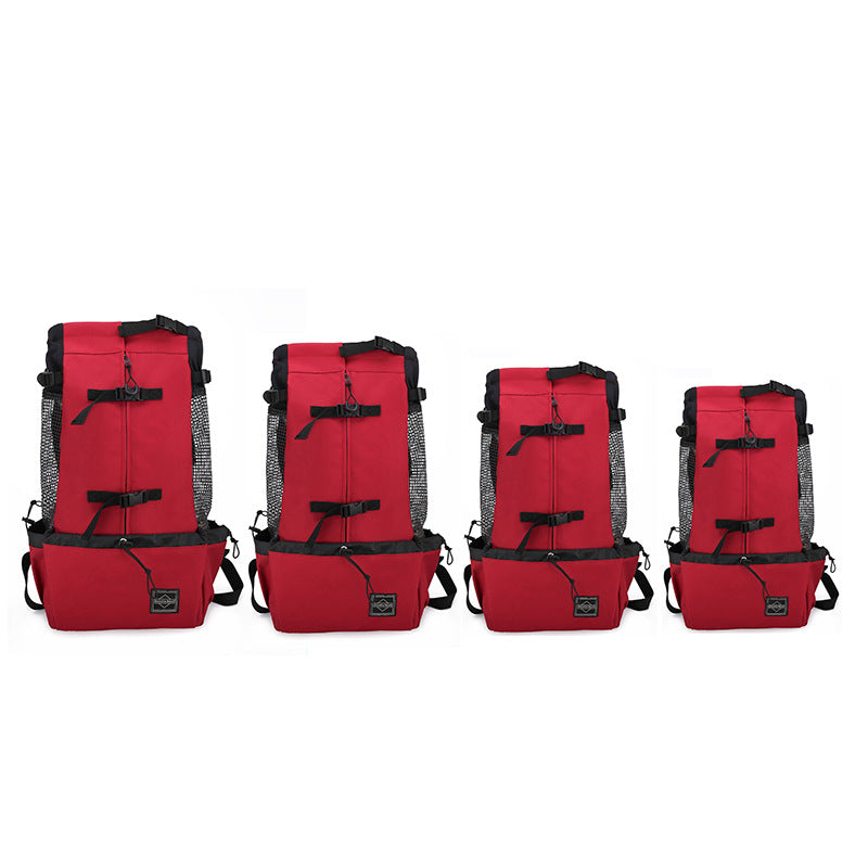 Double Shoulder Pet Backpack Carrier Travel Outdoor Bag