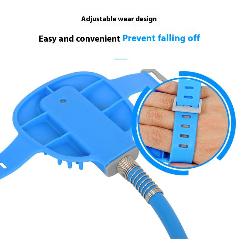 Pet Bath Silicone Nozzle Handheld Massage Shower Gloves