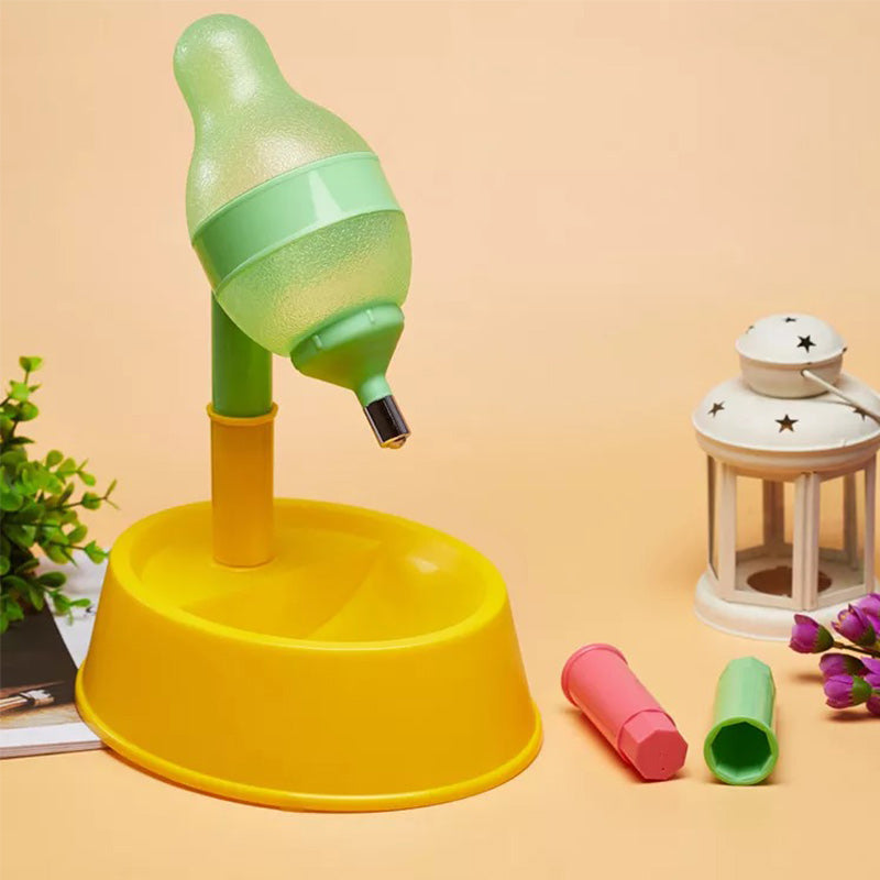 Automatic Pet Water Dispenser Adjustable Height Feeding Fountain