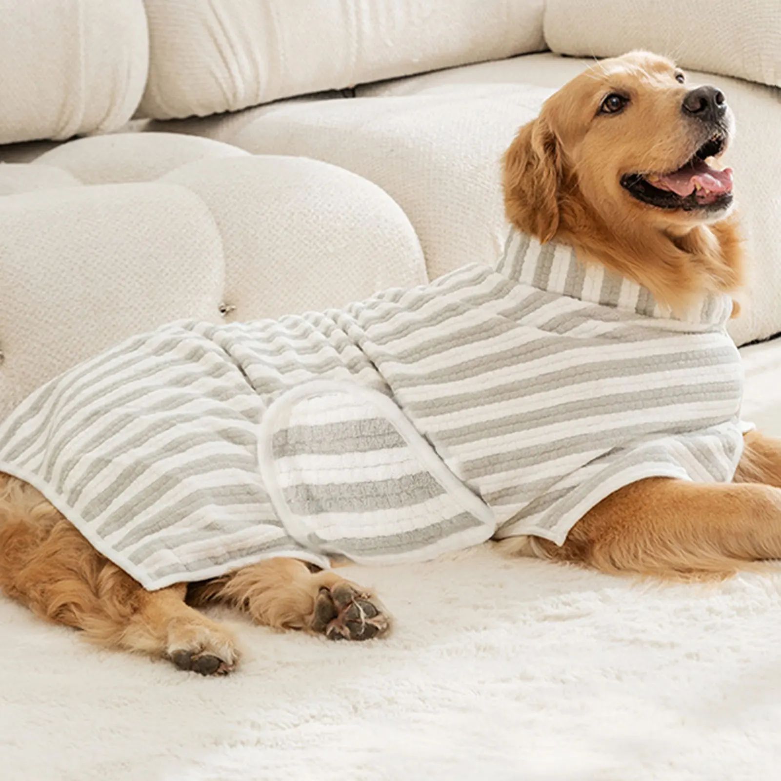 Ultra Absorbent Quick Dry Bathrobe Towel Pet Bath Supplies