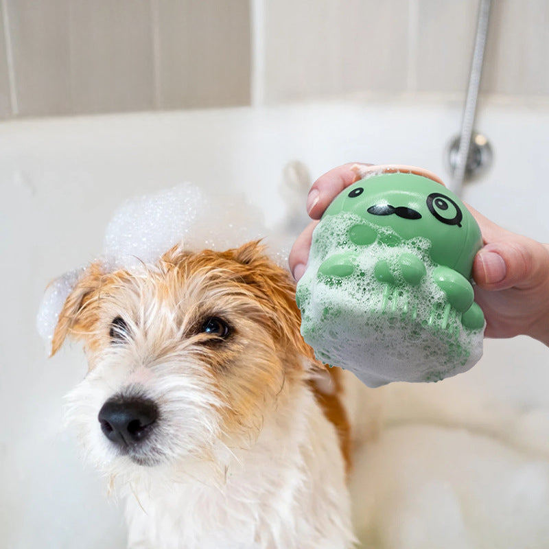 Pet Silicone Bath Massage Comb Body Wash Brush Tool