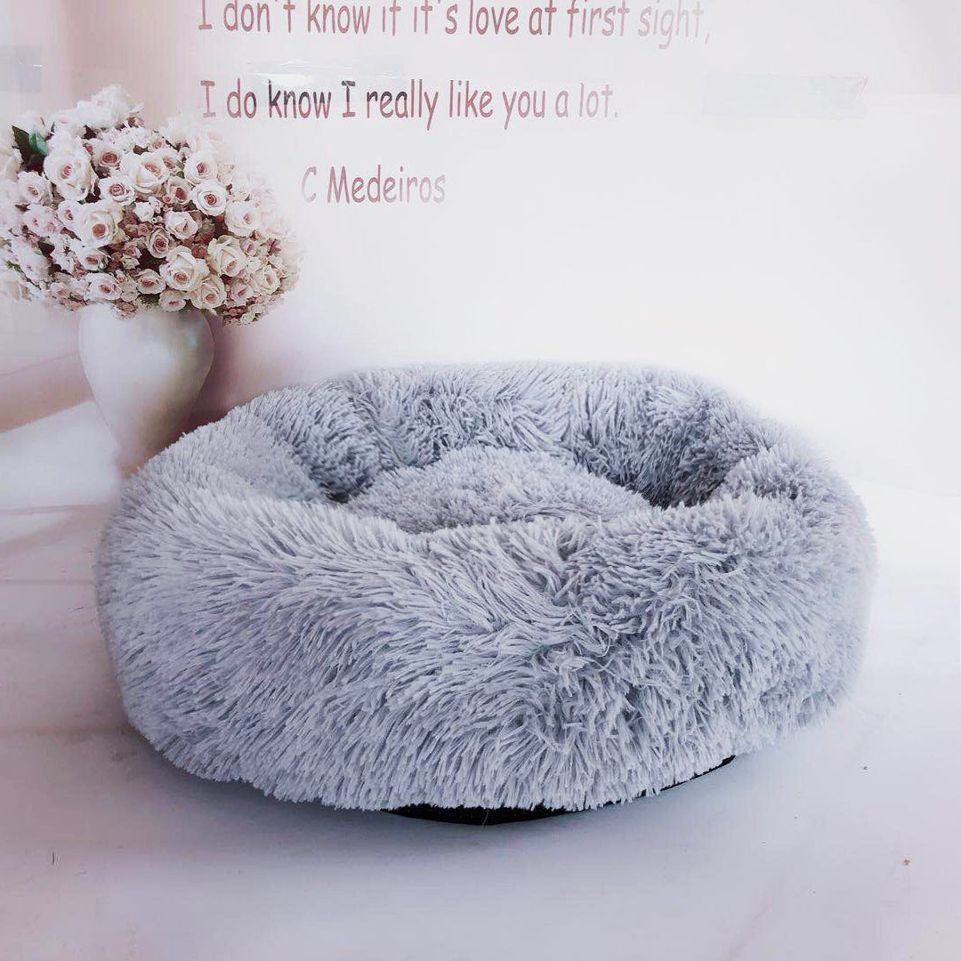 Soft Thick Plush Round Pet Bed Sleep Mat