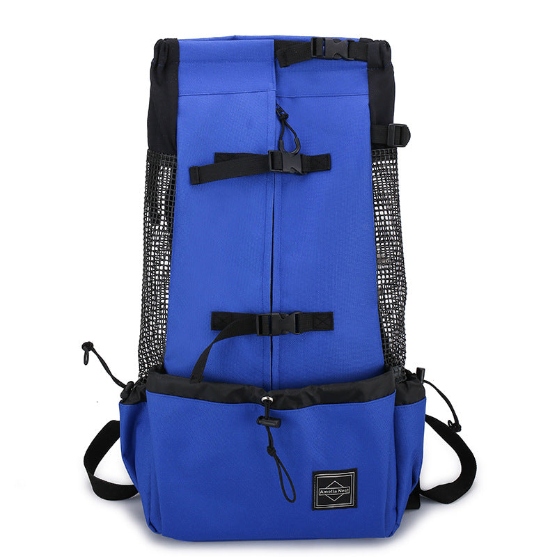 Double Shoulder Pet Backpack Carrier Travel Outdoor Bag