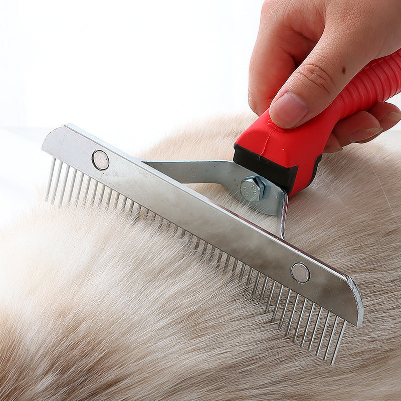 Extra Large Pet Rake Comb Deshedding Grooming Brush Tool
