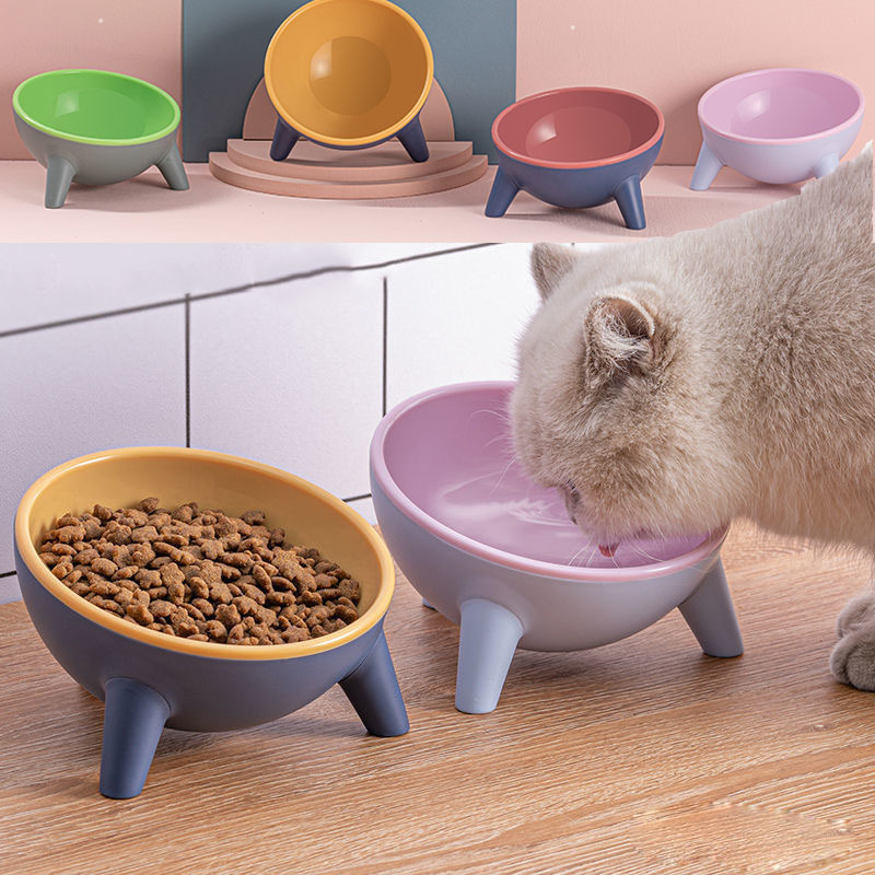Pet Feeding Bowl Stand Nordic Style Food Feeder Set