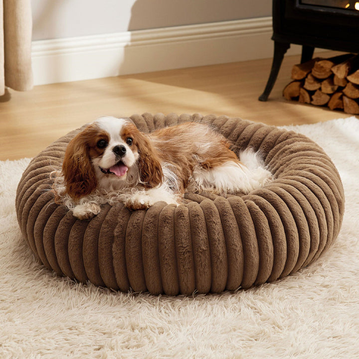 High Grammage Plush Pet Bed Round Warm Cushion Mat