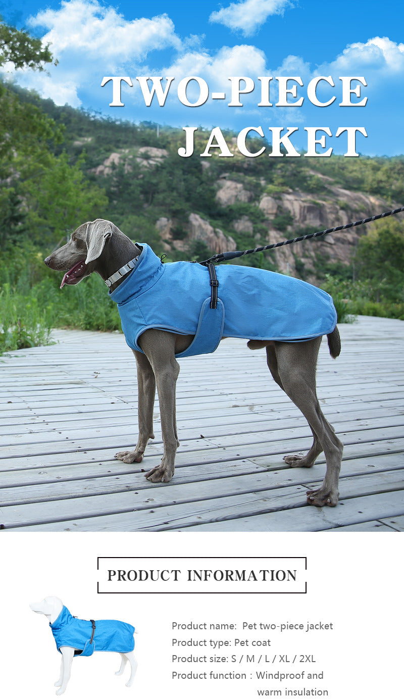 Winter Outdoor Pet Shell Ski Suit Jacket Protective Wear
