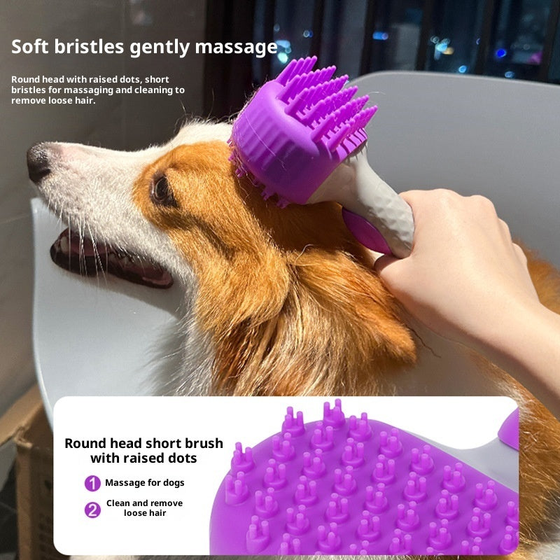 Pet Bath Floating Hair Cleaning Shower Brush Tool