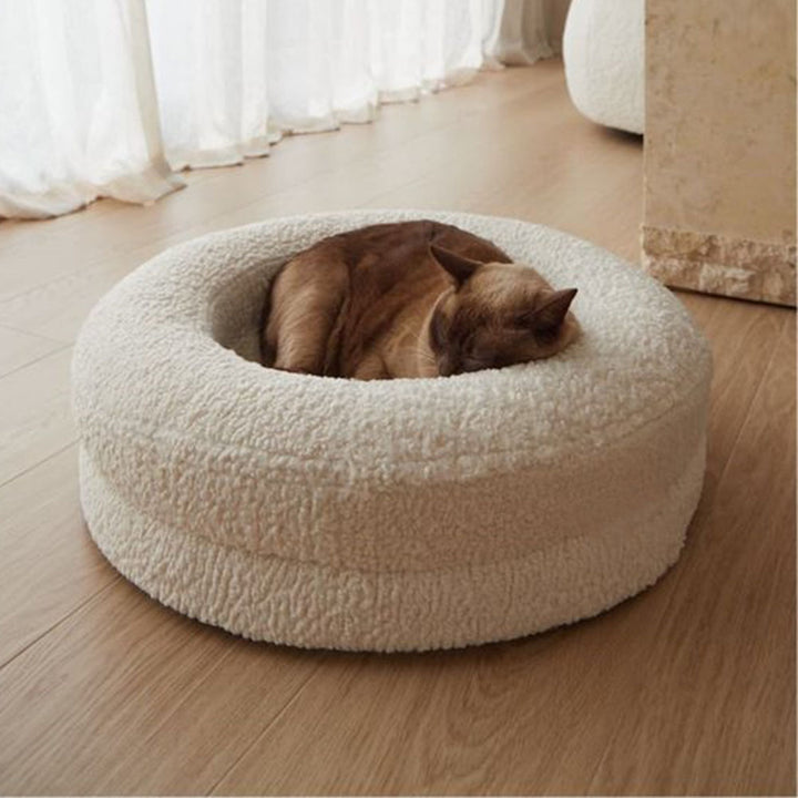 Solid Color Leisure Pet Round Bed Nest