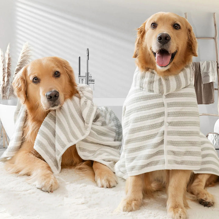 Ultra Absorbent Quick Dry Bathrobe Towel Pet Bath Supplies