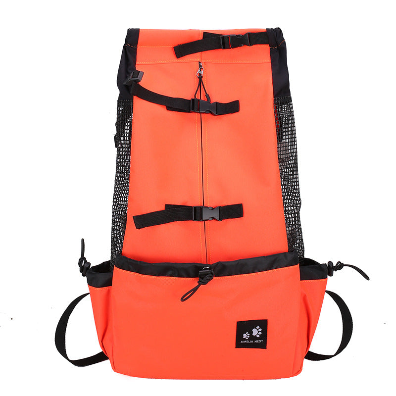 Double Shoulder Pet Backpack Carrier Travel Outdoor Bag