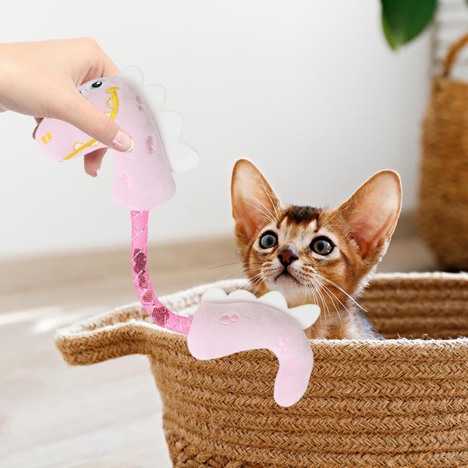 Catnip Rope Chew Interactive Pet Teeth Cleaning Toy