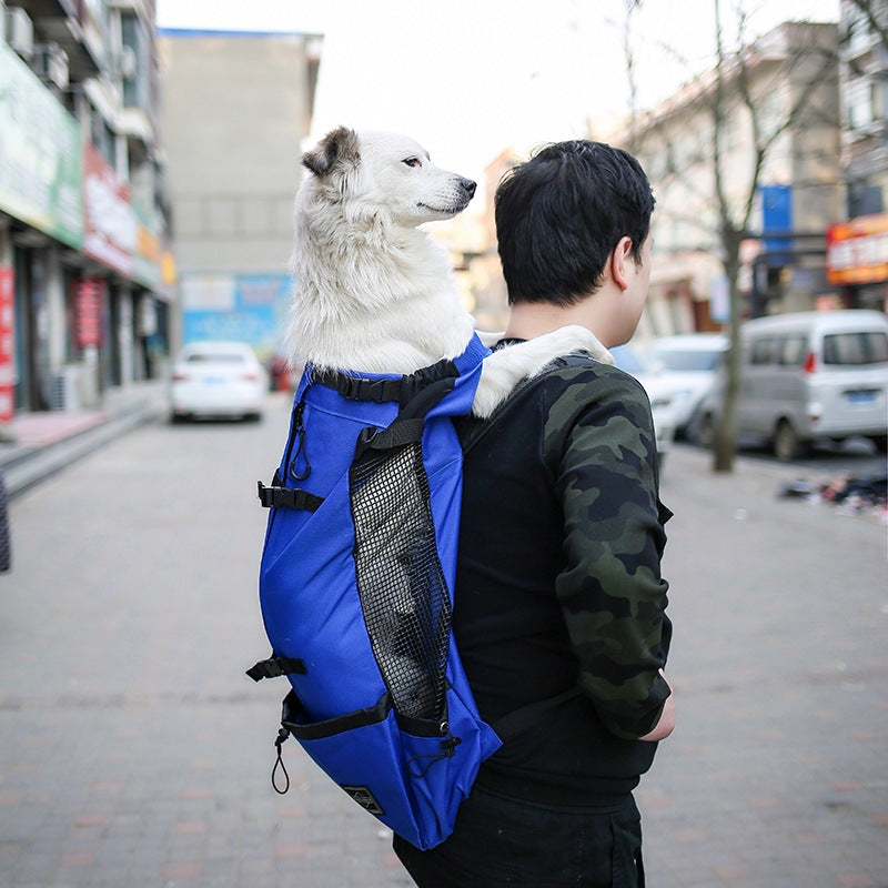 Double Shoulder Pet Backpack Carrier Travel Outdoor Bag