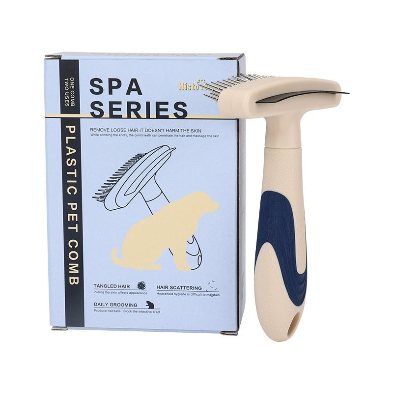 Pet Grooming Brush Detangling Loose And Dead Hair Removal Tool