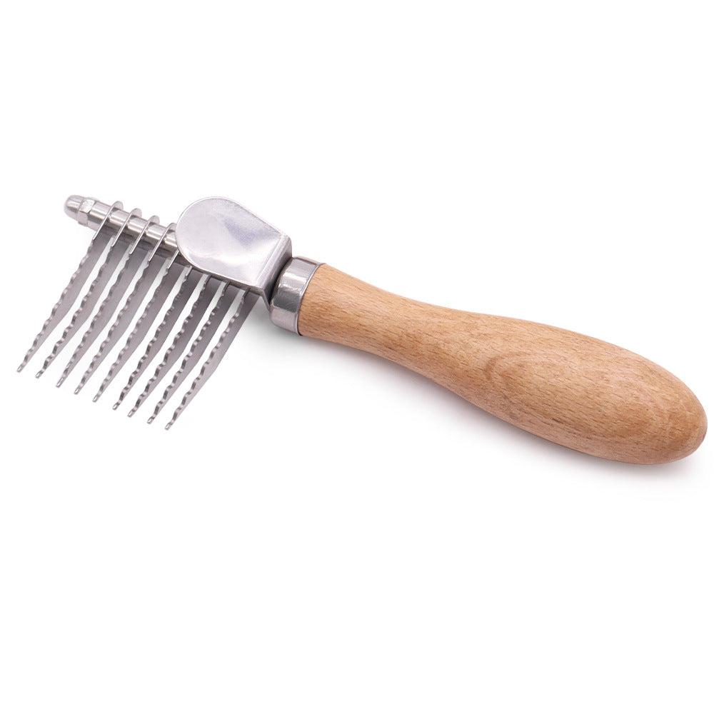 Pet Grooming Brush Detangling Knot And Fur Removal Tool