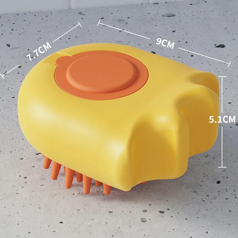 Pet Bath Massage Brush Comb Cleaning Shampoo Dispenser Tool