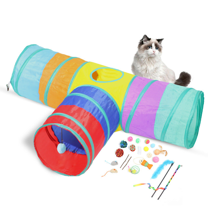 Foldable Climbing Path Pet Tunnel Interactive Toy
