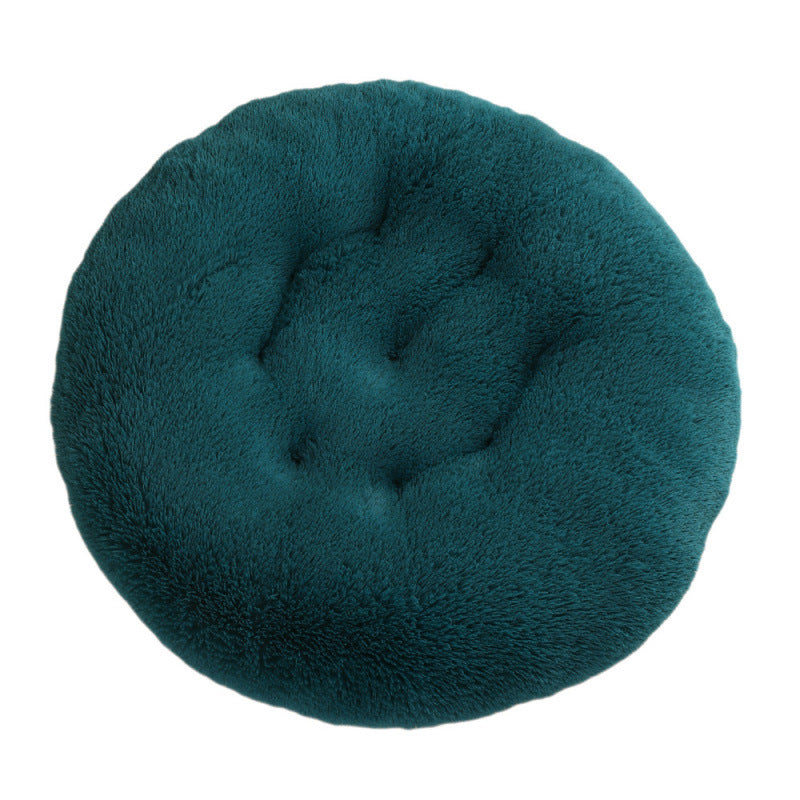 Round Plush Warm Pet Sleep Mat Bed House