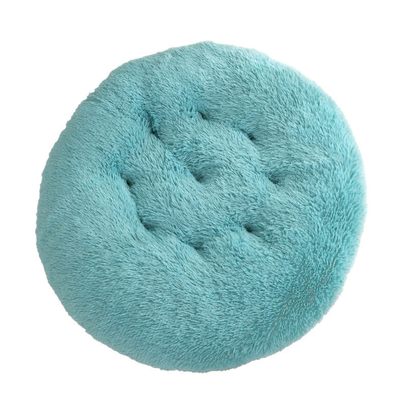 Round Plush Warm Pet Sleep Mat Bed House