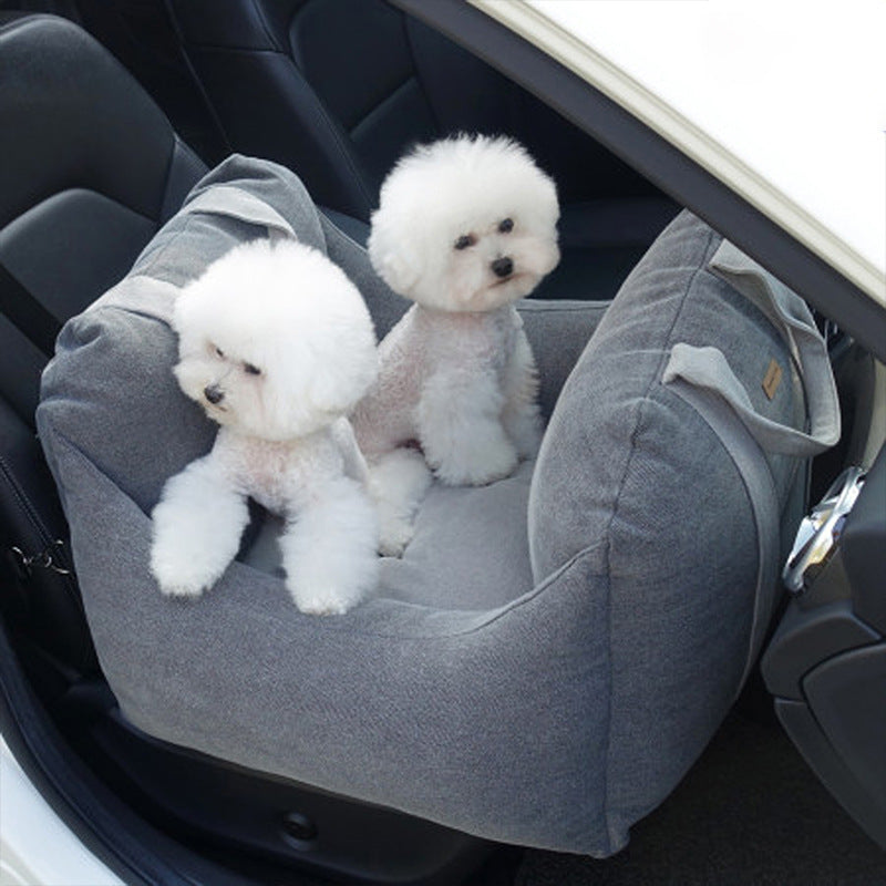 Waterproof Pet Car Seat Carrier Travel Safety Basket Bed