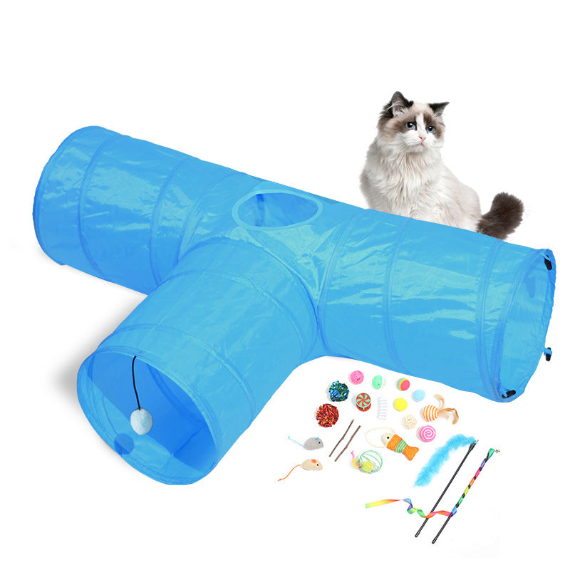 Foldable Climbing Path Pet Tunnel Interactive Toy