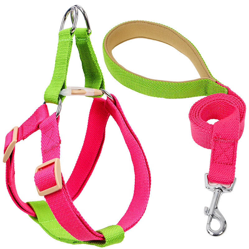 Vest Style Pet Drawstring Leash Walking Harness Strap