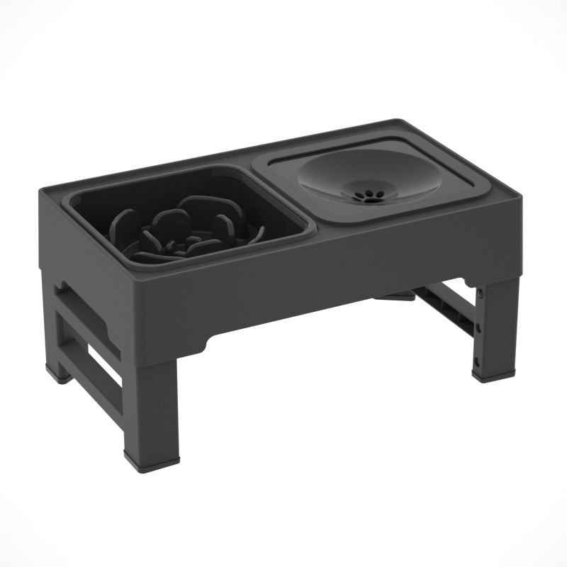 Adjustable Stainless Double Bowl Pet Elevated Feeder Stand