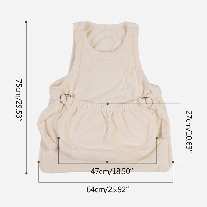 Pet Carrier Apron Outdoor Travel Hanging Pet Sling Bag