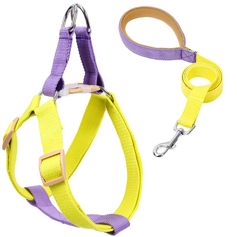 Vest Style Pet Drawstring Leash Walking Harness Strap