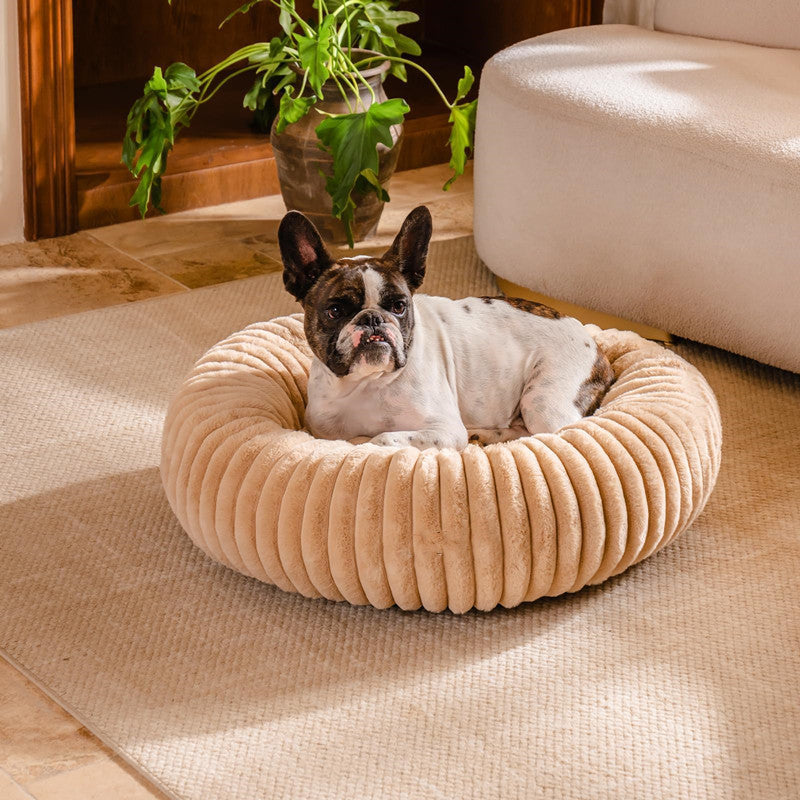 High Grammage Plush Pet Bed Round Warm Cushion Mat