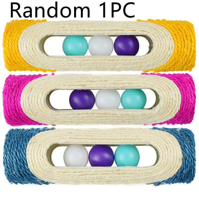 Long Sisal Drum Interactive Pet Toy Three Piece