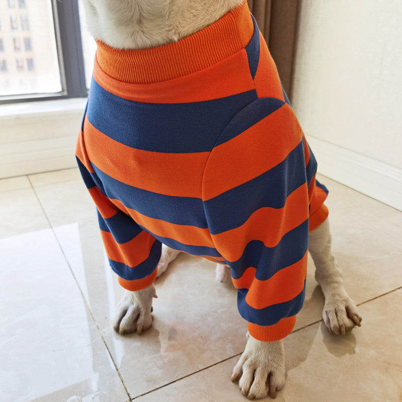 Cute Striped Pet T Shirt Casual Fashion Clothing