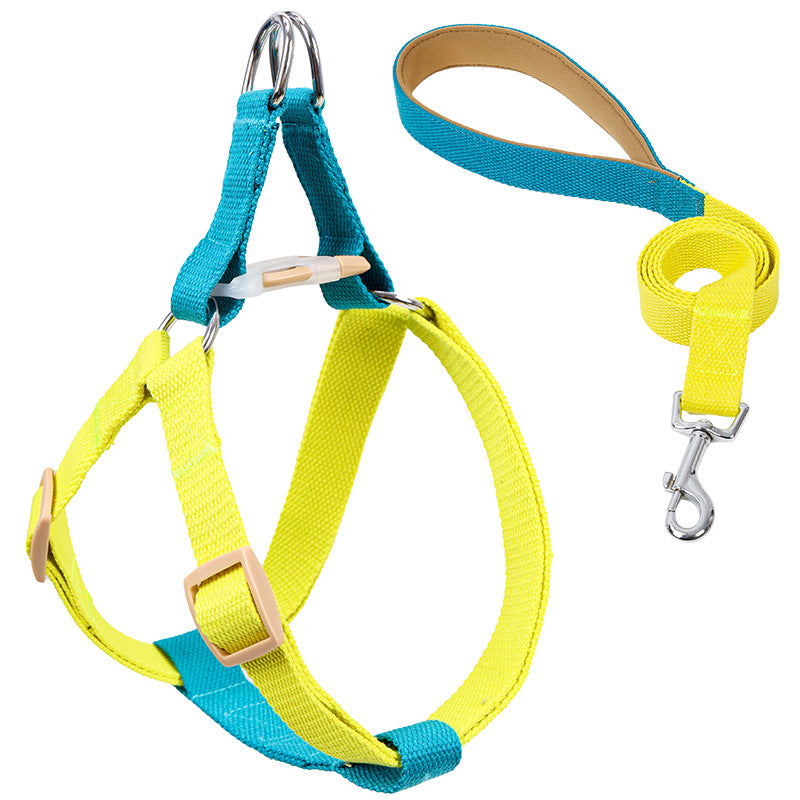 Vest Style Pet Drawstring Leash Walking Harness Strap
