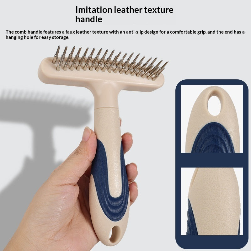 Pet Grooming Brush Detangling Loose And Dead Hair Removal Tool