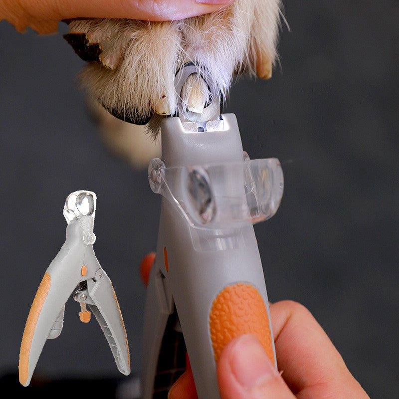 LED Pet Nail Clippers Illuminated Grooming Scissors Tool