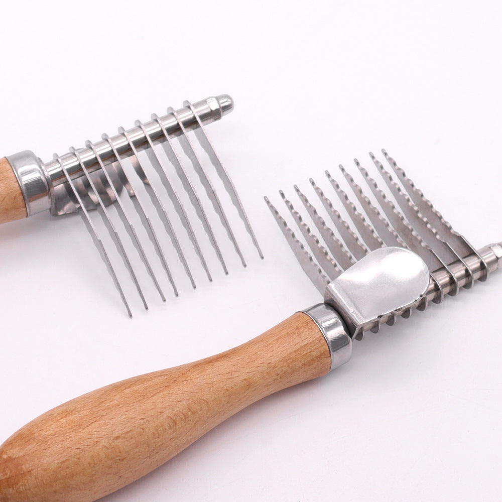 Pet Grooming Brush Detangling Knot And Fur Removal Tool