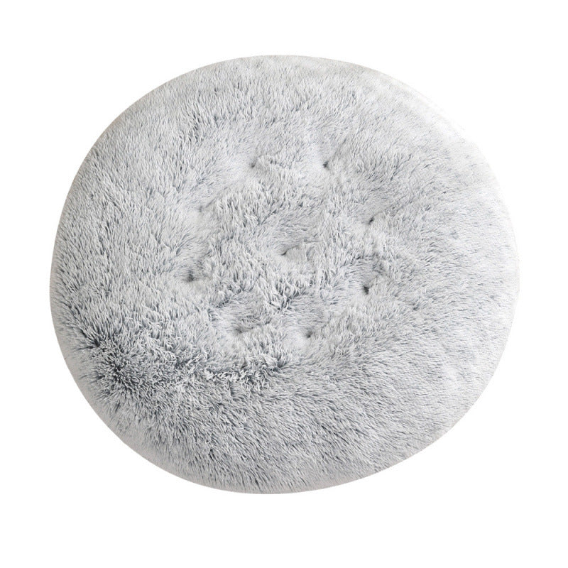Round Plush Warm Pet Sleep Mat Bed House