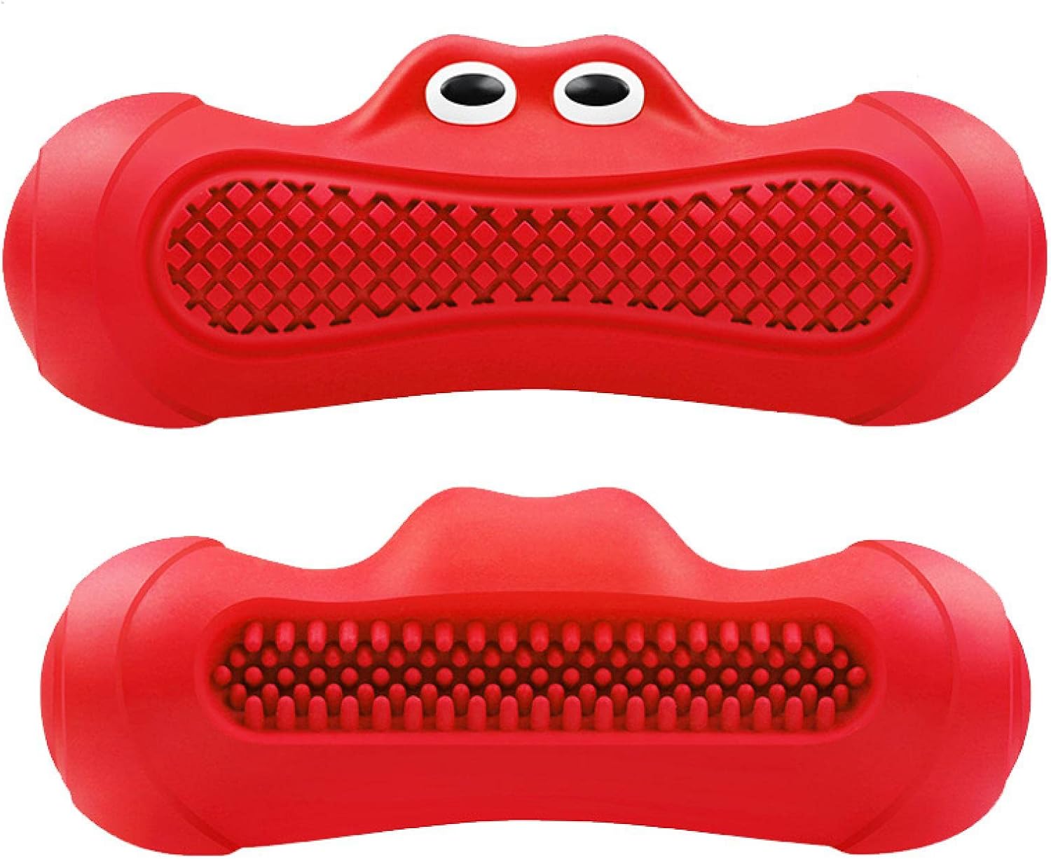 Vocal Rugby Shape Rubber Pet Chew And Teething Toy