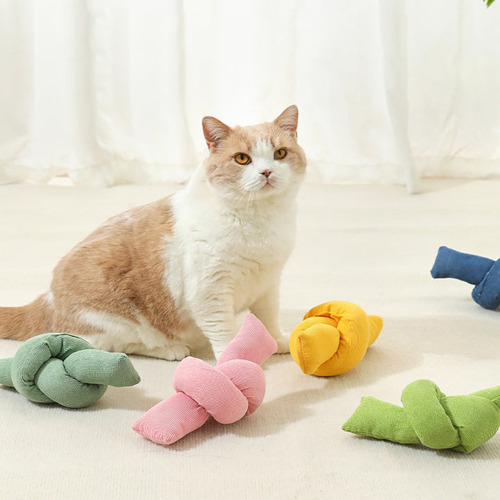 Natural Cotton Knot Rope Interactive Pet Tug Toy