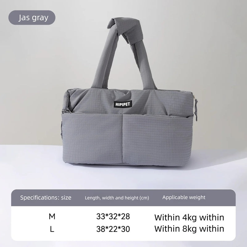 Portable Pet Car Seat Carrier With Safety Leash Travel Bag