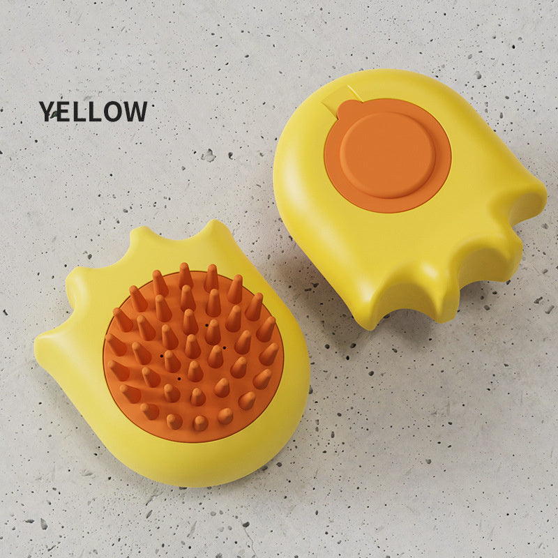 Pet Bath Massage Brush Comb Cleaning Shampoo Dispenser Tool