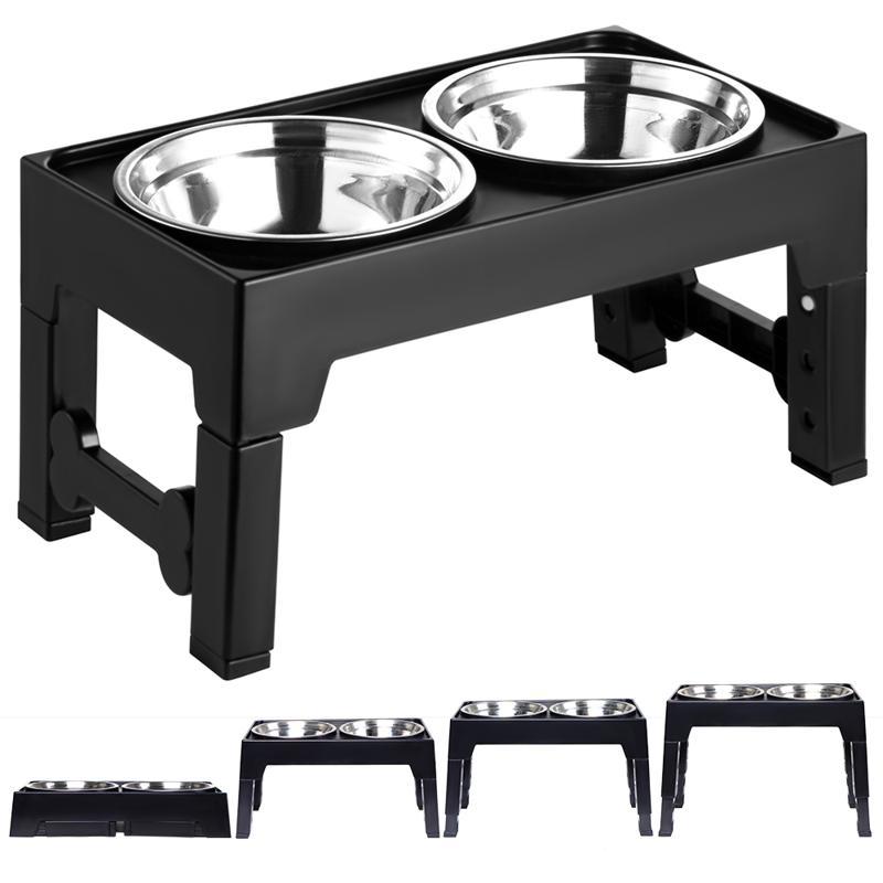 Elevated Pet Feeding Bowl Neck Protection Anti Tipping Design