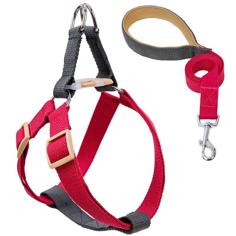 Vest Style Pet Drawstring Leash Walking Harness Strap