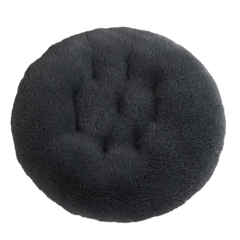 Round Plush Warm Pet Sleep Mat Bed House