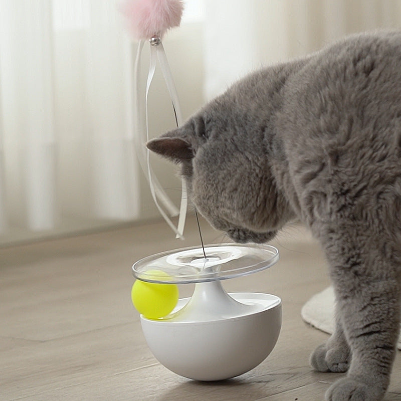 Self Upright Funny Stick Tumbler Interactive Pet Toy