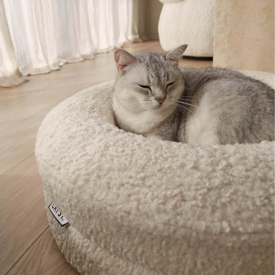 Solid Color Leisure Pet Round Bed Nest