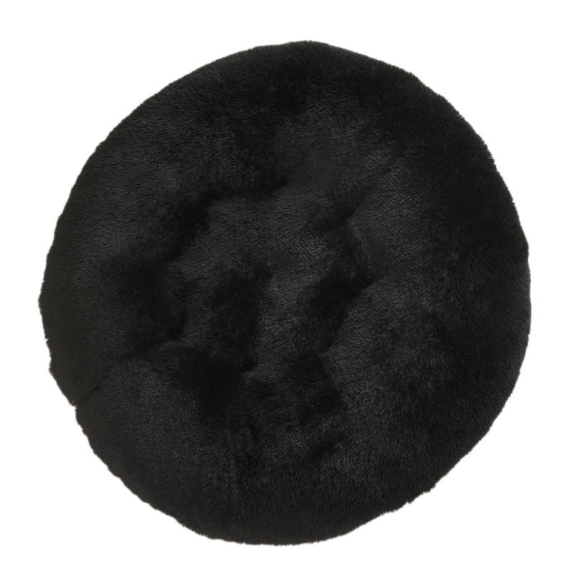 Round Plush Warm Pet Sleep Mat Bed House