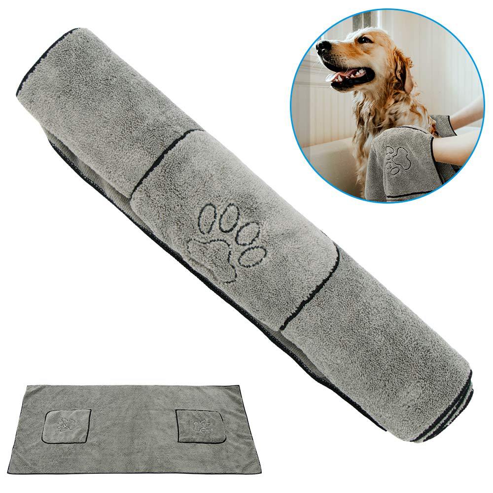 Super Absorbent Large Pet Bathrobe Towel Grooming Wear